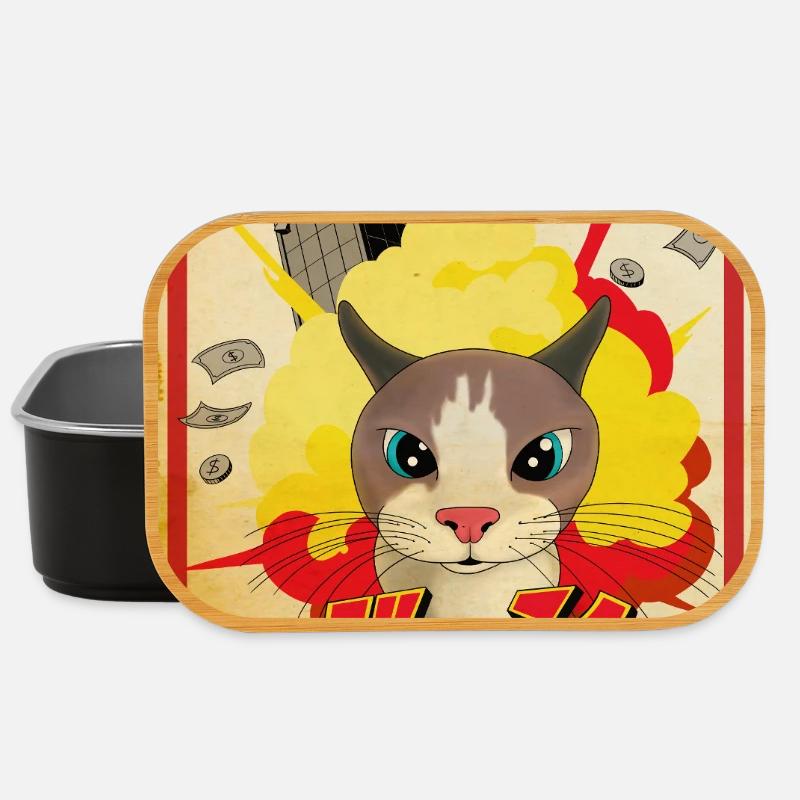 Mr Boom Cat - Boîte à goûter - noir