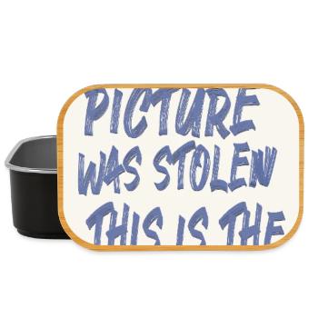 Last Picture Was Stolen Statement Design - Lunch Box - Schwarz - Vorne