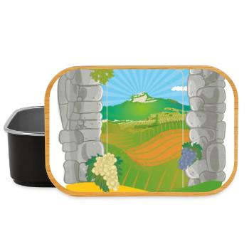 Illustration du Pic de Vissou | terragrafika® - Boîte à goûter - noir - Devant