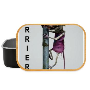Karriereleiter Ratte Karikatur - Lunch Box - Schwarz - Vorne
