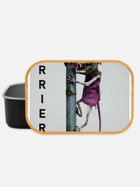 Karriereleiter Ratte Karikatur - Lunch Box - Schwarz