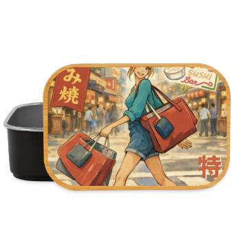 Shinjuku Streetwear Magazine - Lunch Box - Schwarz - Vorne