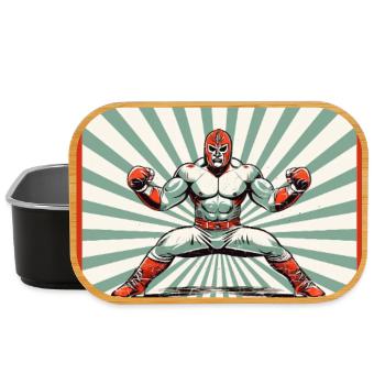 Lucha Libre Luchador Lutte mexicaine - Boîte à goûter - noir - Devant