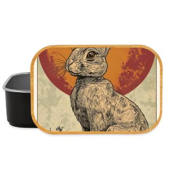 Hasen Hase - Lunch Box - Schwarz - Vorne