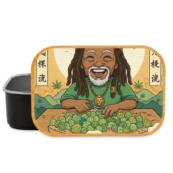 Fumoir de cannabis de Kawaii - Boîte à goûter - noir - Devant