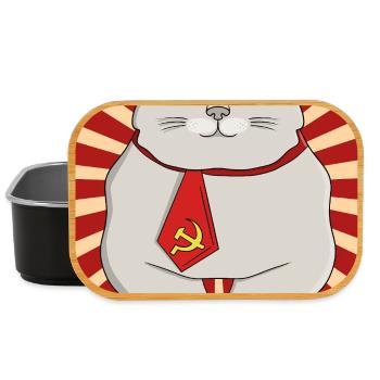 Président Miaou - Le Chef des Ronrons - Boîte à goûter - noir - Devant