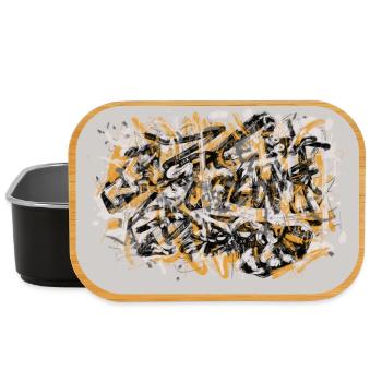 Tag ohne Gesicht - Lunch Box - Schwarz - Vorne