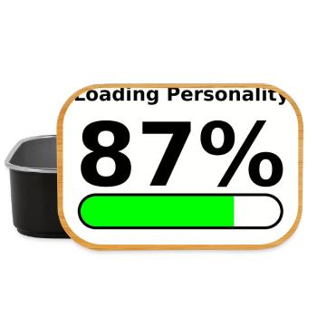Loading Personality 87% – Nerdy Statement Tee - Lunch Box - Schwarz - Vorne