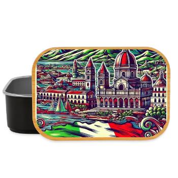 Sizilien Italien Kunst Design - Lunch Box - Schwarz - Vorne