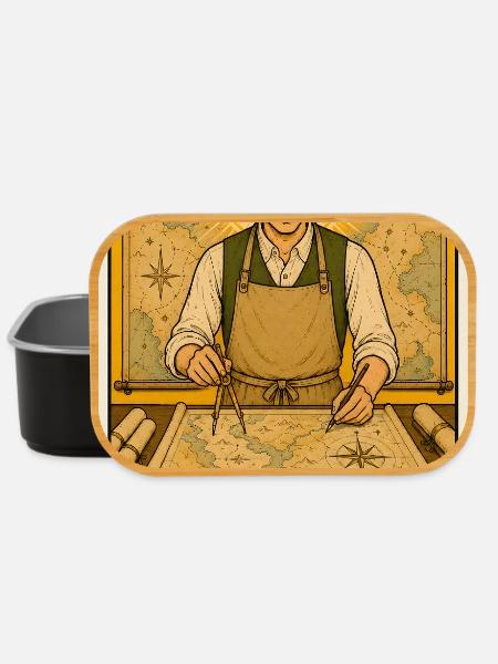 Kartograf | Karten Navigation Tarot - Lunch Box - Schwarz