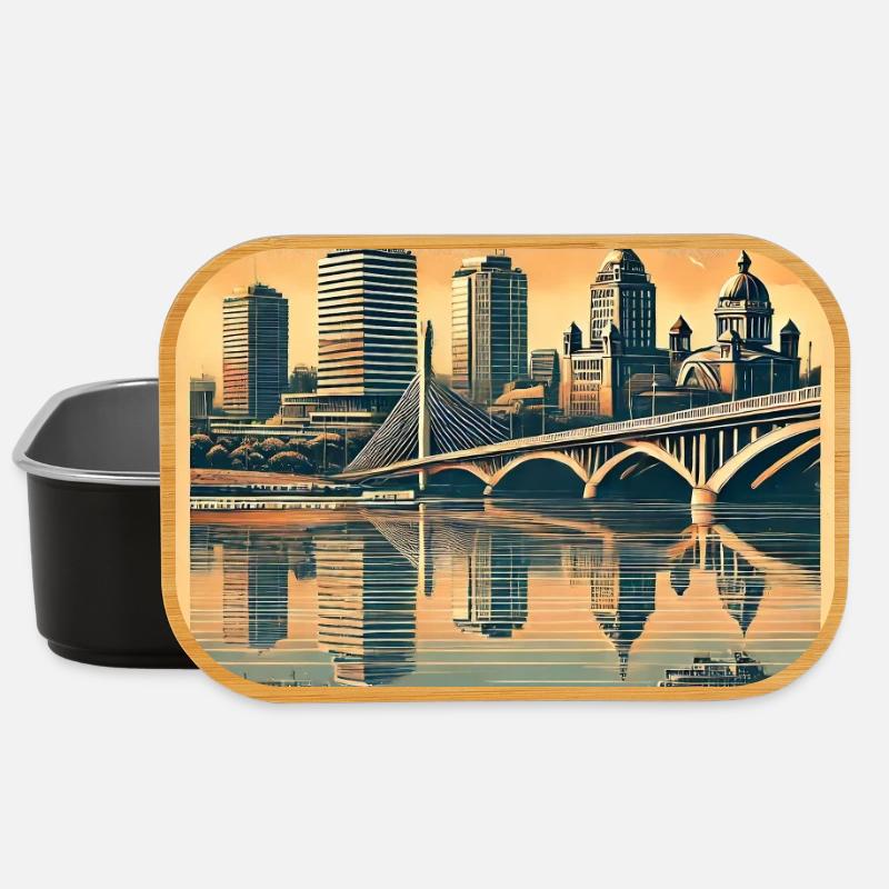 Belgrad Serbien Vintage Design - Lunch Box - Schwarz