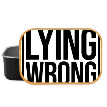 Logo de déclaration politique « Make Fooling Wrong Again » - Boîte à goûter - noir - Devant