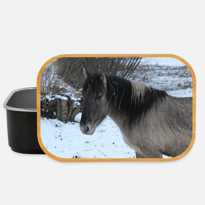 Affiche Cheval Cheval - Boîte à goûter - noir