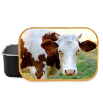 Kuh Poster - Lunch Box - Schwarz - Vorne