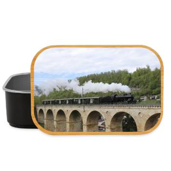 SBB Lok auf Viadukt - Lunch Box - Schwarz - Vorne