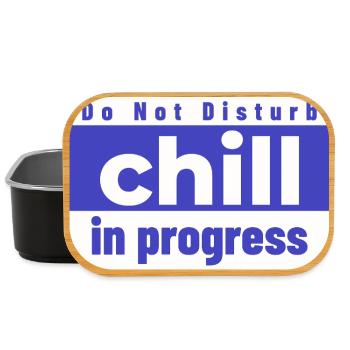 Bitte nicht stören Chill in Bearbeitung - Lunch Box - Schwarz - Vorne