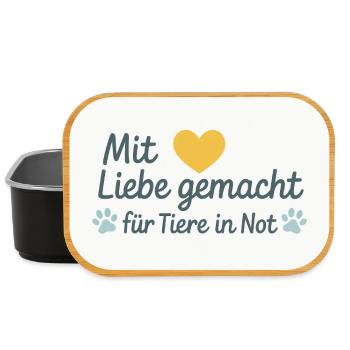 Pour les animaux dans le besoin - Boîte à goûter - noir - Devant