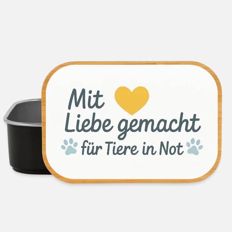 Für Tiere in Not - Lunch Box - Schwarz