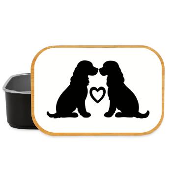 Cocker Spaniel - Boîte à goûter - noir - Devant