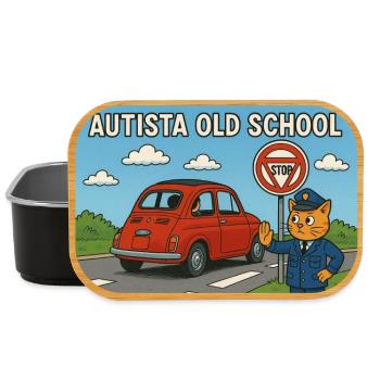 Autista_old_school - Lunch Box - black - Front