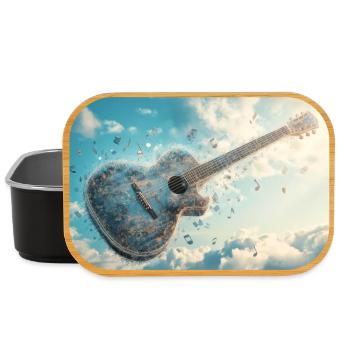 Guitare givrée dans la mer de nuages - Boîte à goûter - noir - Devant