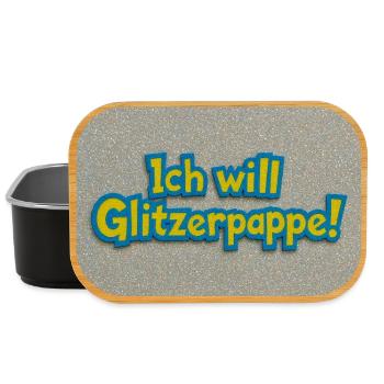 I want glitter cardboard! - Lunch Box - black - Front