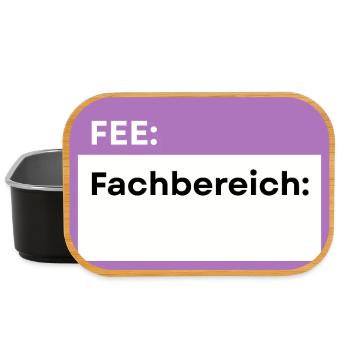 Fachbereich Schild Lila - Lunch Box - Schwarz - Vorne