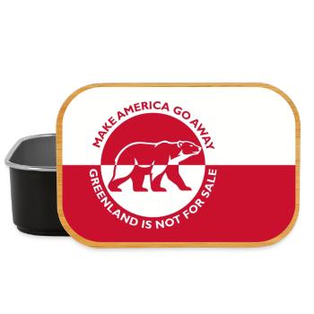Grönland - Make America Go Away (Flag-Edition) - Lunch Box - Schwarz - Vorne