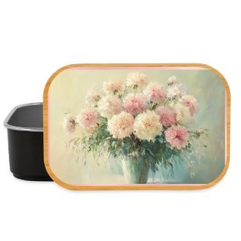 Delicate pastel floral bouquet - Lunch Box - black - Front