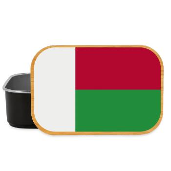 Madagaskar-Flagge - Lunch Box - Schwarz - Vorne