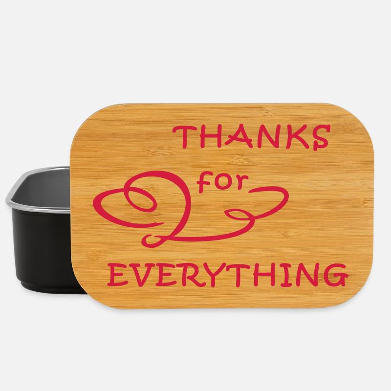 Danke, thanks - Lunch Box - Schwarz
