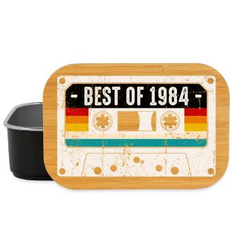 Best of 1984 Retro Cassette - Lunch Box - black - Front