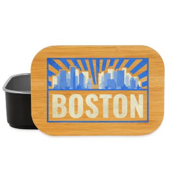 Boston USA - Lunch Box - black - Front