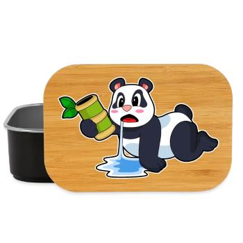 Panda Bamboo - Lunch Box - black - Front
