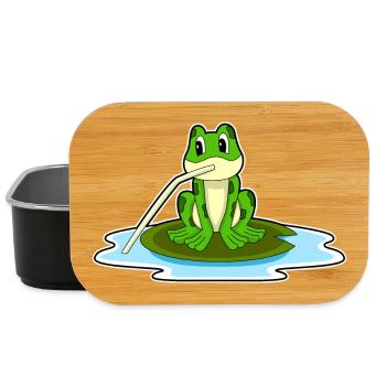 Funny frog - Lunch Box - black - Front