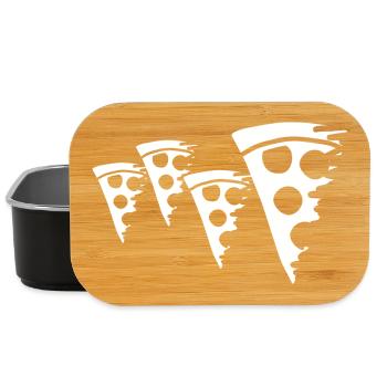Pizza Sketch - Lunch Box - black - Front