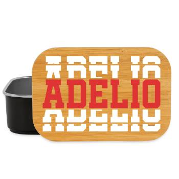 t-shirt Adelio t-shirt idée cadeau texte empilé - Boîte à goûter - noir - Devant