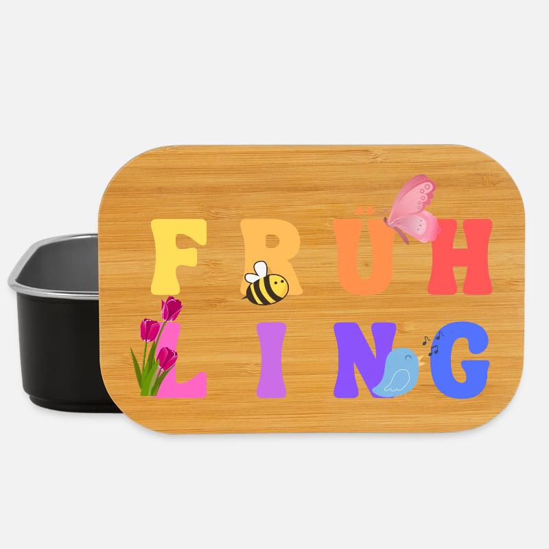 Frühling - Jahreszeit - Lunch Box - Schwarz