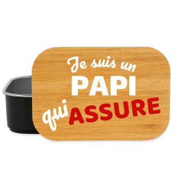 Assertive expression of paternity - Lunch Box - black - Front
