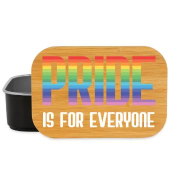 LGBT Pride Month - Pride is for everyone - Lunch Box - black - Front