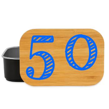 50. 50 YEARS. 50th ANNIVERSARY. 50 YEARS ANNIVERSARY. - Lunch Box - black - Front