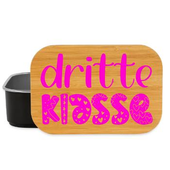 Grundschule 3. Klasse - Dritte Schulklasse - Lunch Box - Schwarz - Vorne