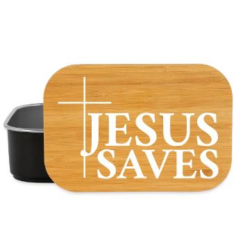 Jésus sauve - Boîte à goûter - noir - Devant