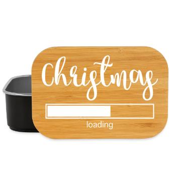 Chargement de Noël - Boîte à goûter - noir - Devant