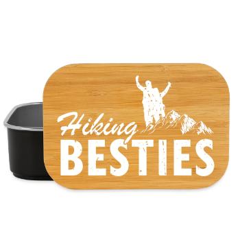 Hiking Adventure Friends Trail Buddies Together - Lunch Box - black - Front