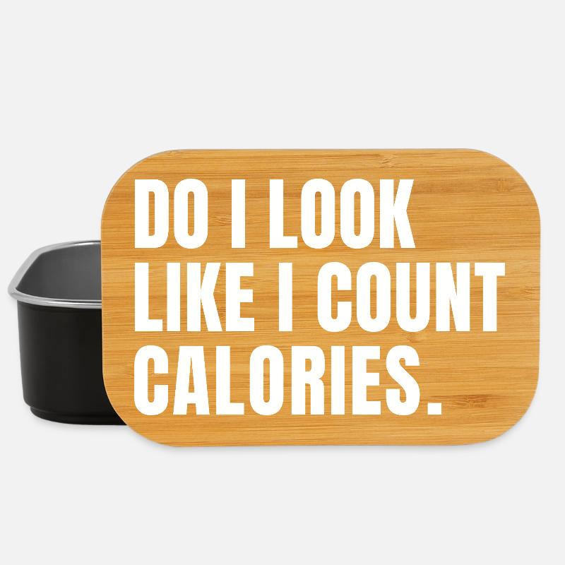 funny bodybuilder Do I Look Like I Count Calories  - Lunch Box - black