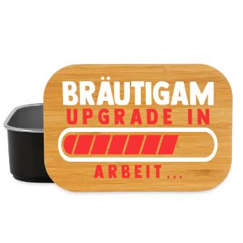 Bräutigam Polterabend Junggesellenabschied - Lunch Box - Schwarz - Vorne