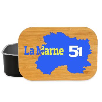 Der Stadtplan des Departements Marne 51 - Lunch Box - Schwarz - Vorne