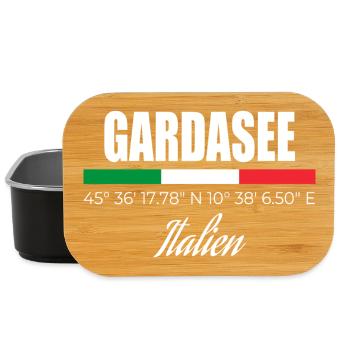 Lake garda - Lunch Box - black - Front