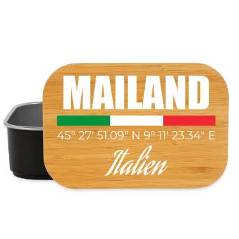 Milan - Lunch Box - black - Front
